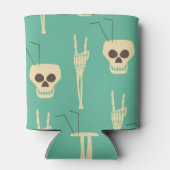 Hell Party: Skeletton Halloween Design Dosenkühler (Rückseite)