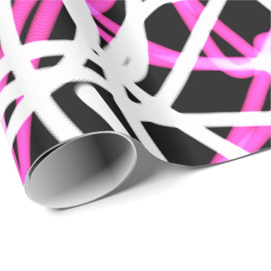 Hell, Pink Kalieidoscope Muster Geschenkpapier (Rolleneckpunkt)