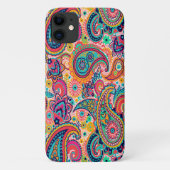 Hell-Rainbow-Orange-Paisley Case-Mate iPhone Hülle (Rückseite)