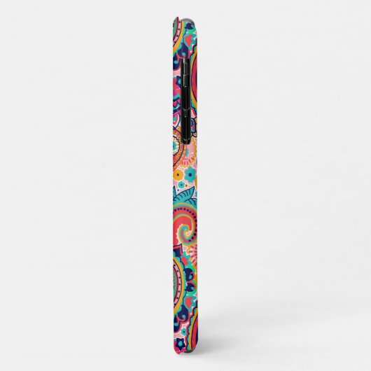 Hell-Rainbow-Orange-Paisley Case-Mate iPhone Hülle (Hinten/Links)