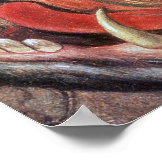 Hell, rechte Handtafel aus Triptych von irdischer Poster (Ecke)