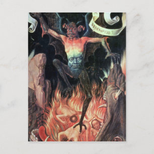 Hell, rechte Handtafel aus Triptych von irdischer  Postkarte