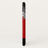 Hell Red Gerbera Daisy auf Schwarz Case-Mate iPhone Hülle (Hinten/Links)