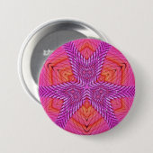 HELL! ~ Rosa Weißes Orange und Rot ~ Schaltfläche Button (Vorne & Hinten)
