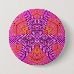 HELL! ~ Rosa Weißes Orange und Rot ~ Schaltfläche Button