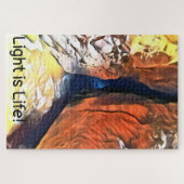 Hell & Shadow Beach Höhle verbindet sich mit dem M Puzzle (Horizontal)