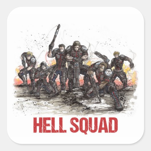Hell Squad Sticker (Vorderseite)