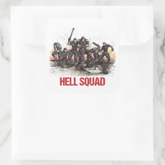 Hell Squad Sticker (Tasche)