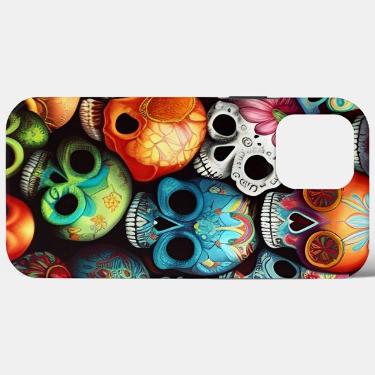 Hell Sugar Skulls Case-Mate iPhone Hülle (Rückseite (Horizontal))