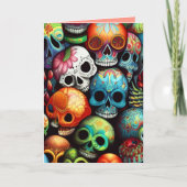 Hell Sugar Skulls Karte (Vorderseite)