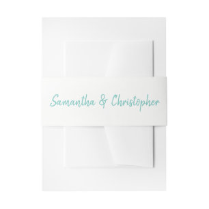 Hell Teal Handschrift Marker Stil Kursiv Einladungsbanderole