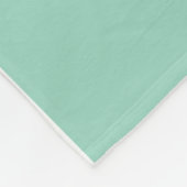 Hell Teal Minz Weiß Schneeblatt Horizontale Streif Fleecedecke (Ecke)
