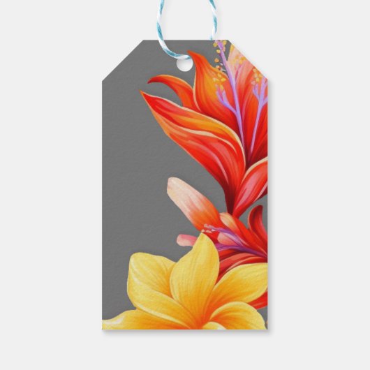 hell tropisch geschenkanhänger (Rückseite)