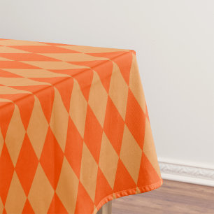 Hell und Dunkel Orange Harlekin Diamanten Damebret Tischdecke
