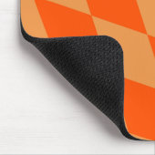 Hell und Dunkel Orange Harlequin Diamanten Dame Mousepad (Ecke)