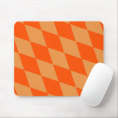 Hell und Dunkel Orange Harlequin Diamanten Dame Mousepad (Mit Mouse)