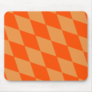 Hell und Dunkel Orange Harlequin Diamanten Dame Mousepad