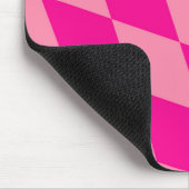Hell und Dunkel Rosa Harlekin Diamanten Damespielb Mousepad (Ecke)