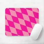 Hell und Dunkel Rosa Harlekin Diamanten Damespielb Mousepad (Mit Mouse)