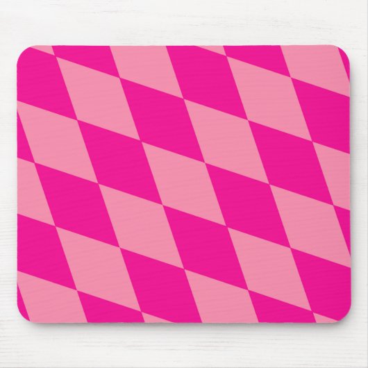 Hell und Dunkel Rosa Harlekin Diamanten Damespielb Mousepad (Vorne)