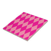 Hell und Dunkel Rosa Harlekin Diamanten Schachbret Fliese (Seite)