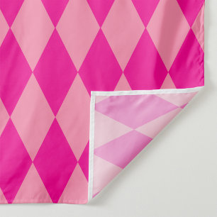 Hell und Dunkel Rosa Harlequin Diamanten Dame Stoff
