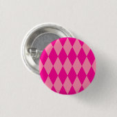 Hell und Dunkel Rosa Harlequin Diamanten Damespiel Button (Vorne & Hinten)