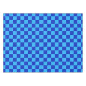 Hell- und Dunkelblau Karo-Design Tischdecke (Vorderseite (Horizontal))