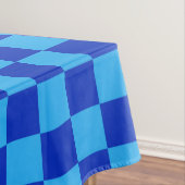 Hell- und Dunkelblau Karo-Design Tischdecke (Beispiel)