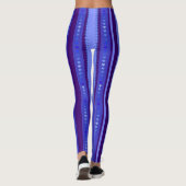 Hell- und Dunkelblau Leggings (Rückseite)