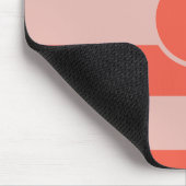 Hell- und Dunkelorangestreifen Mousepad (Ecke)