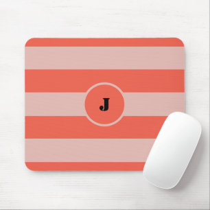 Hell- und Dunkelorangestreifen Mousepad