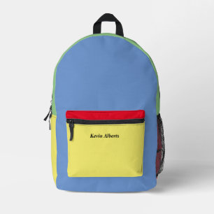 Hell und farbenfroh Personalisiert Bedruckter Rucksack