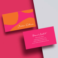 Hell und fett Abstraktes Hot Pink und Orange