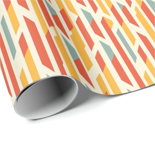 Hell und fett gestreift geschenkpapier (Rolleneckpunkt)