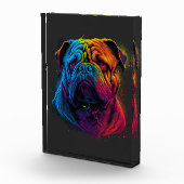 Hell und fließend chinesischer Shar Pei Hund, Shar Fotoblock (Rechts)