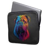 Hell und fließend chinesischer Shar Pei Hund, Shar Laptopschutzhülle (Vorderseite Links)