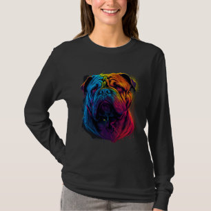 Hell und fließend chinesischer Shar Pei Hund, Shar T-Shirt