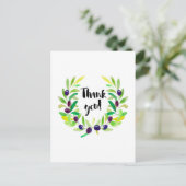 Hell und frisch Danke Postcard Postkarte (Stehend Vorderseite)