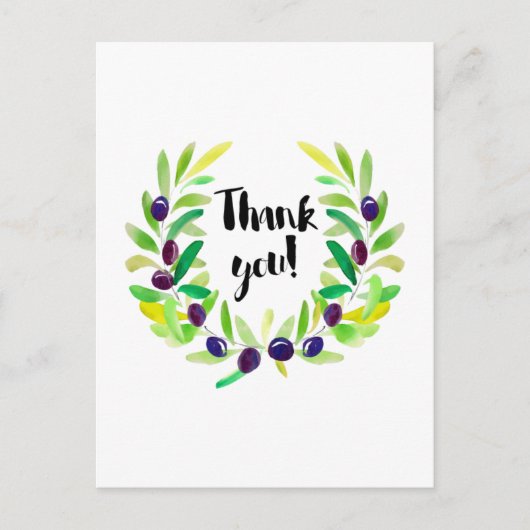 Hell und frisch Danke Postcard Postkarte (Vorderseite)