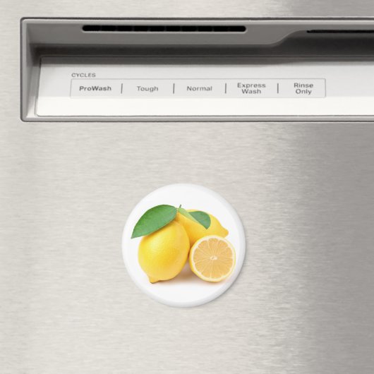 Hell und frisch gelbe Zitronen Magnet (In Situ (Geschirrspüler))