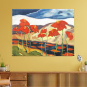 Hell und fröhlich, Landschaft mit Blumen, Leinwanddruck (Insitu (Wohnzimmer))