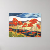 Hell und fröhlich, Landschaft mit Blumen, Leinwanddruck (Vorderseite)