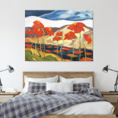Hell und fröhlich, Landschaft mit Blumen, Leinwanddruck (Insitu (Schlafzimmer))