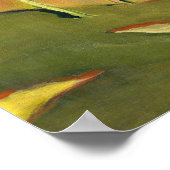 Hell und fröhlich, Landschaft mit Blumen, Poster (Ecke)