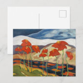 Hell und fröhlich, Landschaft mit Blumen, Postkarte (Vorne/Hinten)