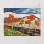 Hell und fröhlich, Landschaft mit Blumen, Postkarte (Vorderseite)