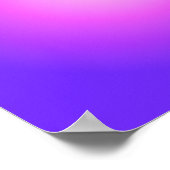 Hell und heißrosa violette Aura Ombre Poster (Ecke)