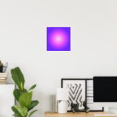 Hell und heißrosa violette Aura Ombre Poster (Heimbüro)