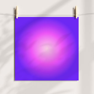 Hell und heißrosa violette Aura Ombre Poster